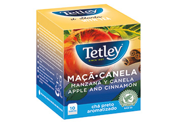 Tetley Maçã Canela- Chá Preto Aromatizado