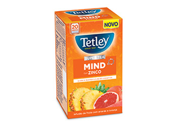 Tetley Super Tea Mind com Zinco