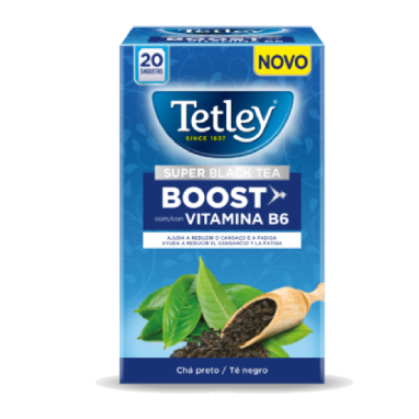 Tetley Supertea Black Boost