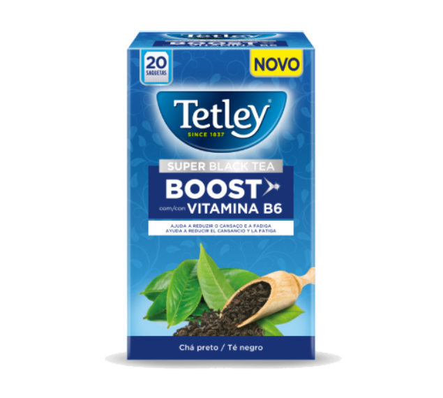 Tetley Super Tea Black Boost - PDP